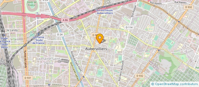 localisation de l'entreprise MADAME DJITABA CAMARA à AUBERVILLIERS