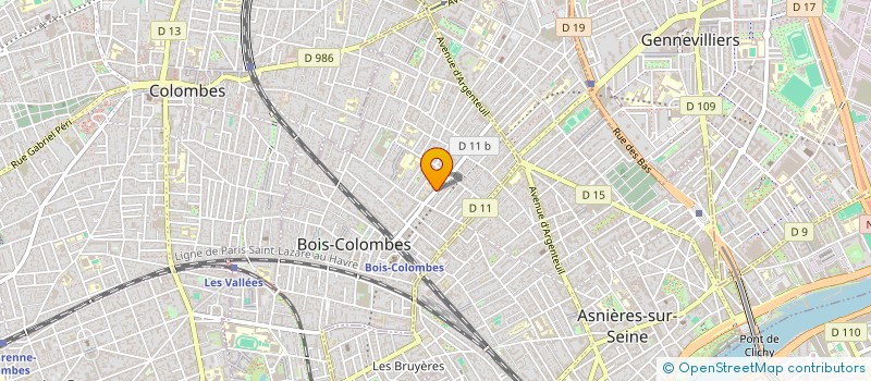 localisation de l'entreprise MADAME DJOKO XXX à BOIS-COLOMBES