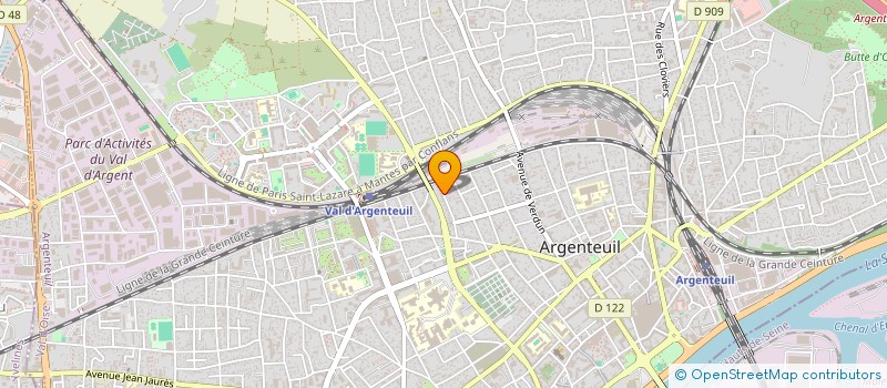 localisation de l'entreprise MADAME DJOUHER ATEK  ARGENTEUIL