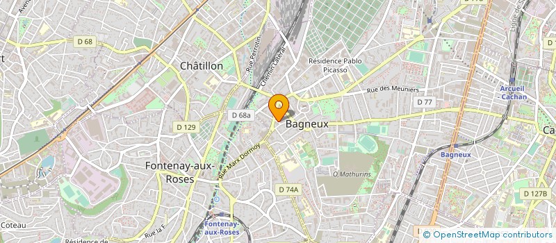 localisation de l'entreprise MADAME DJOUHER BOUAMRANE  BAGNEUX