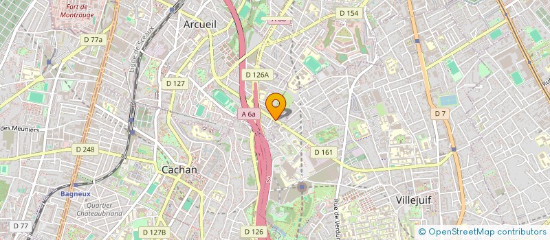 localisation de l'entreprise MADAME DJOUHER DAHMANI  ARCUEIL