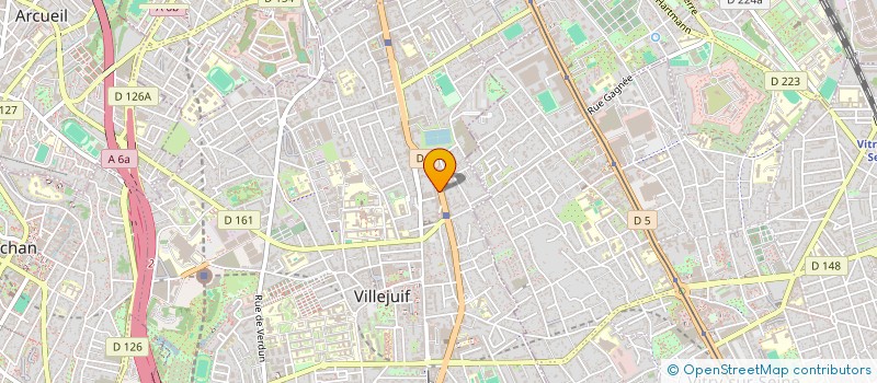 localisation de l'entreprise MADAME DJOUHER NOUALI  VILLEJUIF