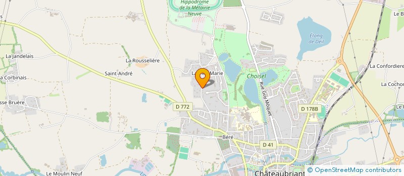 localisation de l'entreprise MADAME DJOUHRA SLIMANI  CHATEAUBRIANT