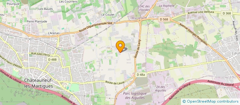 localisation de l'entreprise MADAME DJOULIANA BLIVET  CHATEAUNEUF-LES-MARTIGUES