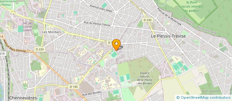 localisation de l'entreprise MADAME DODETTE BENVINDO  CHENNEVIERES-SUR-MARNE