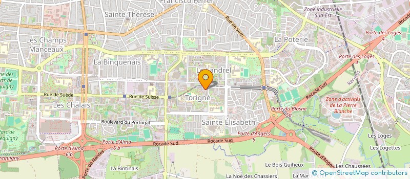 localisation de l'entreprise MADAME DODOGNON ODJO  RENNES