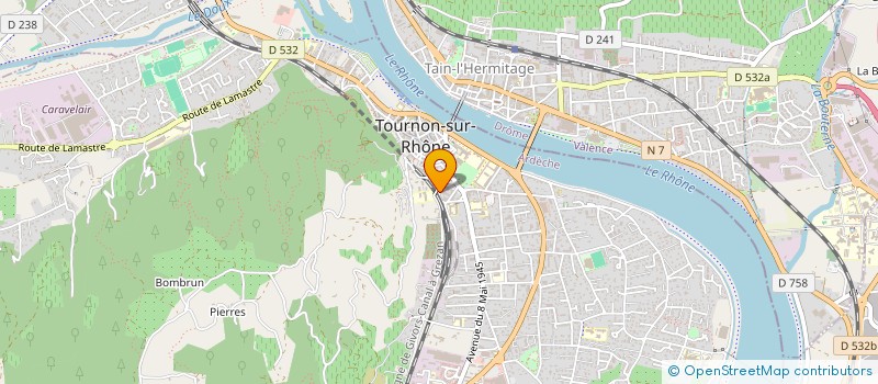localisation de l'entreprise MADAME DOLLY RAEVERS à TOURNON-SUR-RHONE