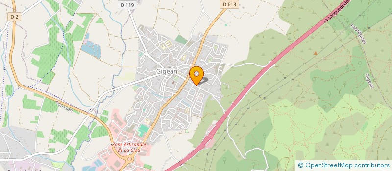 localisation de l'entreprise MADAME DOLORES BERGONNIER  GIGEAN