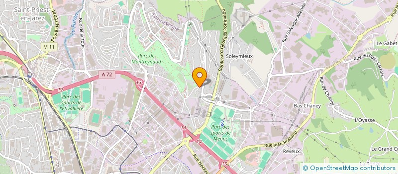 localisation de l'entreprise MADAME DOLORES DAFINO  SAINT-ETIENNE