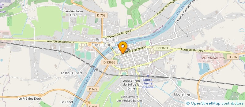 localisation de l'entreprise MADAME DOLORES GARCIA  SAINTE-FOY-LA-GRANDE