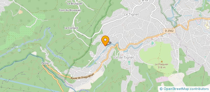 localisation de l'entreprise MADAME DOLORES GILLOT à LE TIGNET