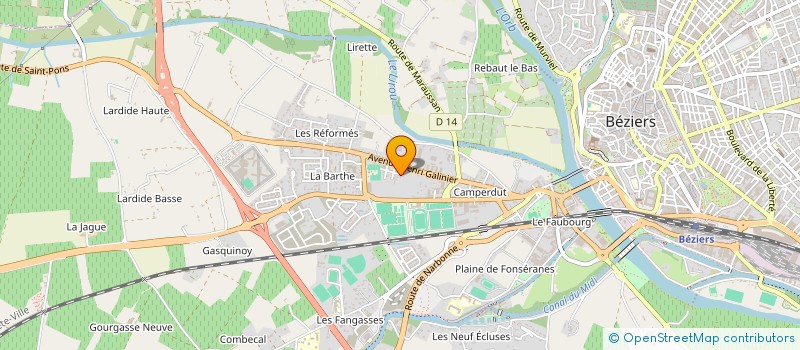 localisation de l'entreprise MADAME DOLORES GIMENEZ  BEZIERS