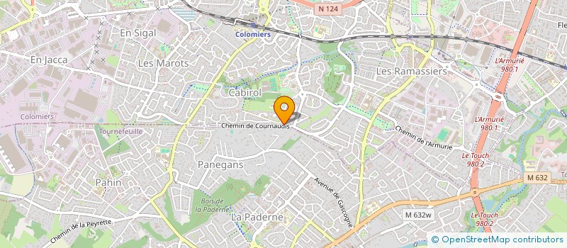 localisation de l'entreprise MADAME DOLORES GIRAUD à COLOMIERS