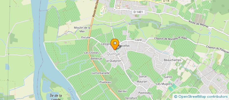 localisation de l'entreprise MADAME DOLORES GONZALES  QUINSAC