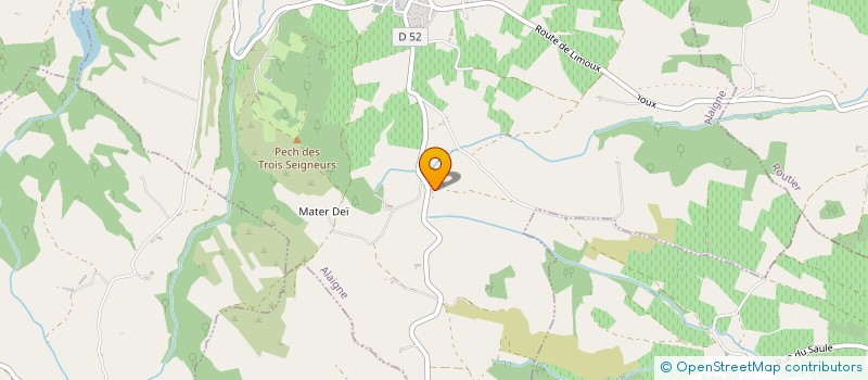 localisation de l'entreprise MADAME DOLORES LARRUY  MONTHAUT