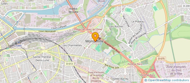 localisation de l'entreprise MADAME DOLORES LECLAIR  MONDEVILLE