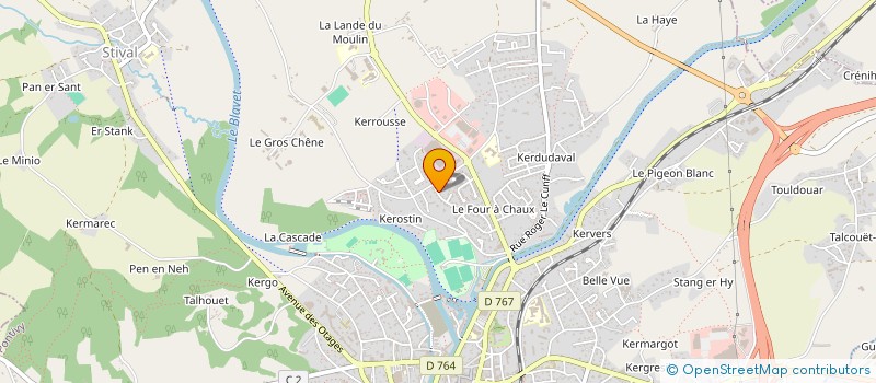 localisation de l'entreprise MADAME DOLORES LECLERCQ  PONTIVY