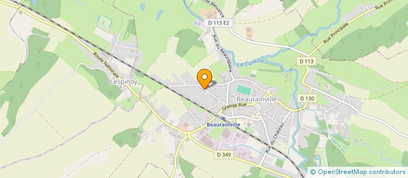 localisation de l'entreprise MADAME DOLORES LESOING  BEAURAINVILLE