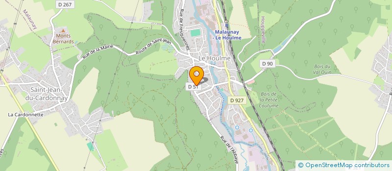 localisation de l'entreprise MADAME DOLORES PETRY  LE HOULME