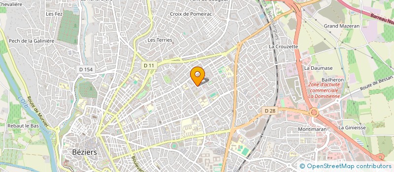 localisation de l'entreprise MADAME DOLORES RAMIREZ  BEZIERS