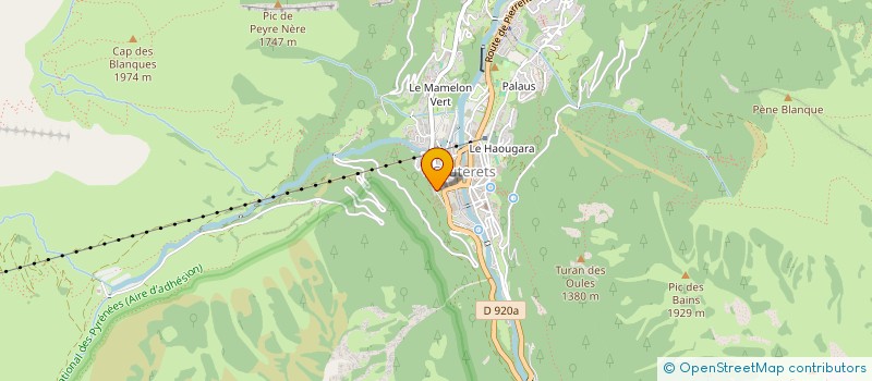 localisation de l'entreprise MADAME DOLORES RUBIO à CAUTERETS
