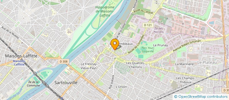 localisation de l'entreprise MADAME DOLVINE EMBOM à SARTROUVILLE