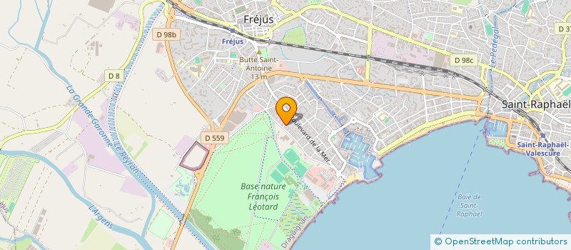 localisation de l'entreprise MADAME DOMENECH VALLAURI à FREJUS