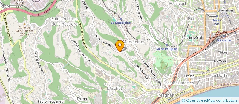 localisation de l'entreprise MADAME DOMIANE DUMAS à NICE