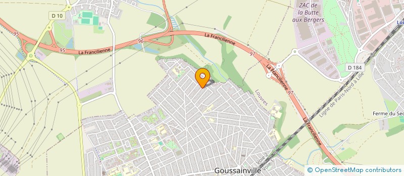 localisation de l'entreprise MADAME DOMINIKA MAJCHERSKA  GOUSSAINVILLE