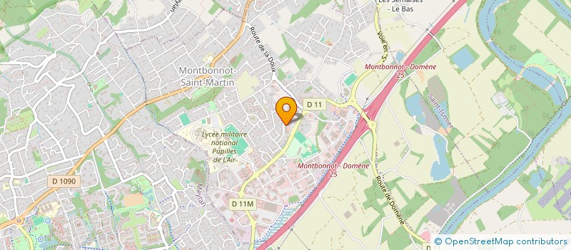 localisation de l'entreprise MADAME DOMINIQUE ACHARD  MONTBONNOT-SAINT-MARTIN