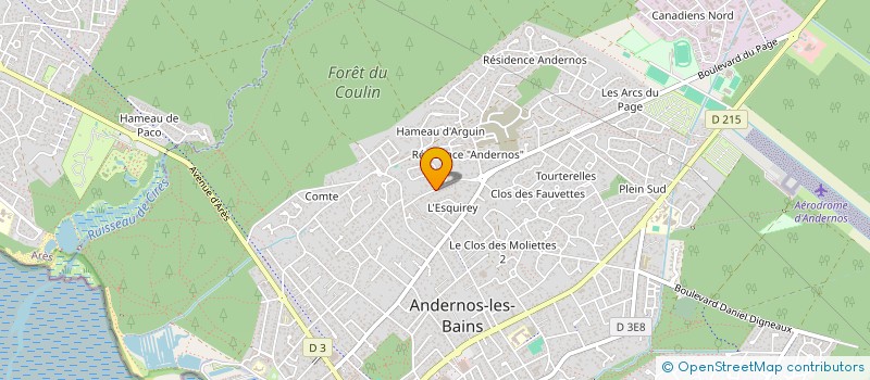 localisation de l'entreprise MADAME DOMINIQUE AGATE à ANDERNOS-LES-BAINS