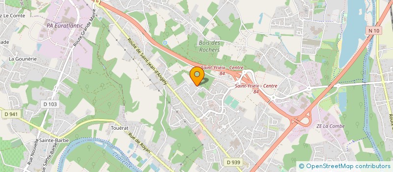 localisation de l'entreprise MADAME DOMINIQUE AGUADO à SAINT-YRIEIX-SUR-CHARENTE