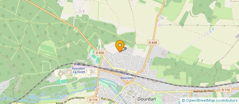localisation de l'entreprise MADAME DOMINIQUE ALBERT à DOURDAN