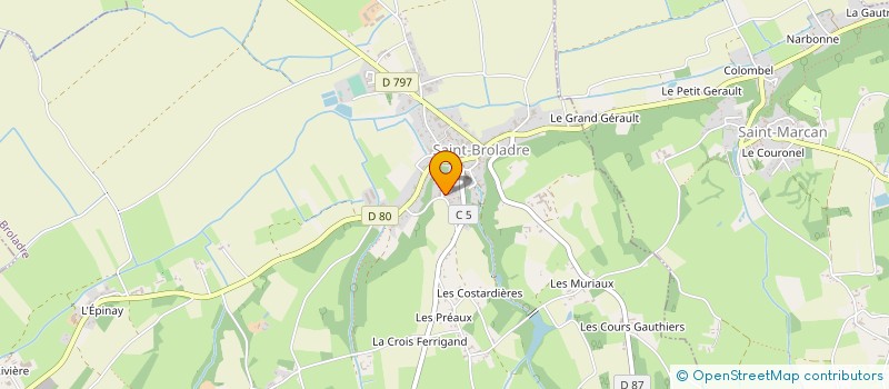 localisation de l'entreprise MADAME DOMINIQUE ALEXANDRE à SAINT-BROLADRE