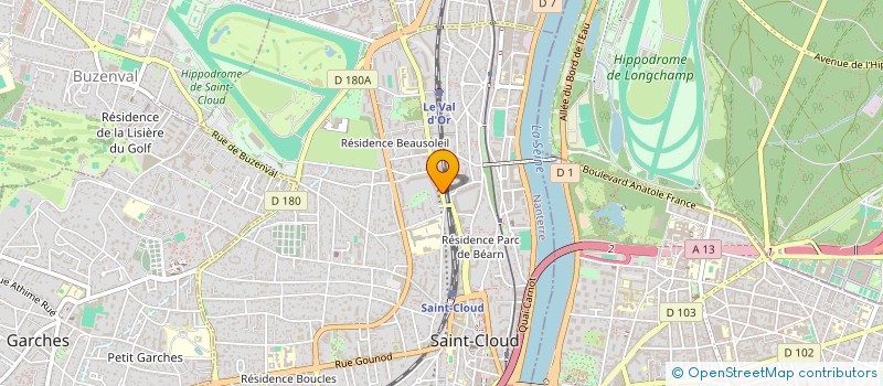 localisation de l'entreprise MADAME DOMINIQUE ALLELY à SAINT-CLOUD