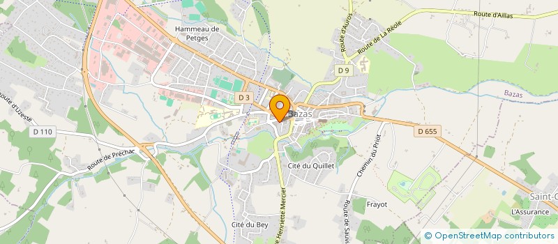 localisation de l'entreprise MADAME DOMINIQUE AMAR  BAZAS