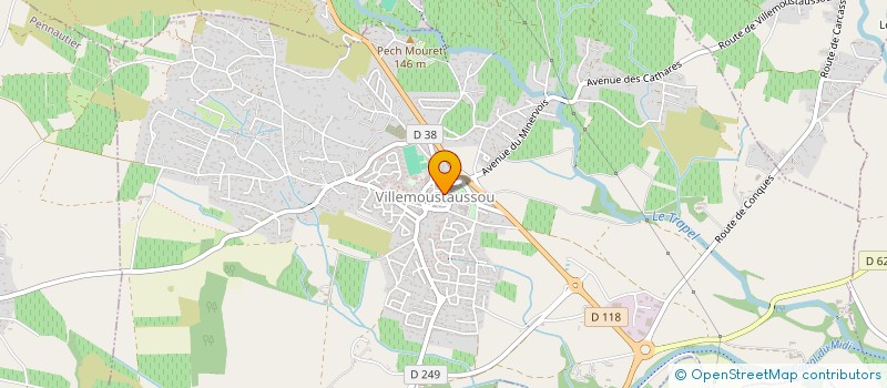localisation de l'entreprise MADAME DOMINIQUE ANGLADE  VILLEMOUSTAUSSOU