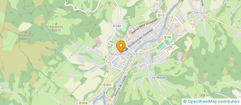 localisation de l'entreprise MADAME DOMINIQUE ARMAGNAGUE  MAULEON-LICHARRE