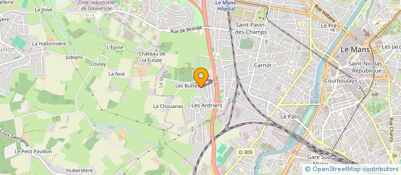 localisation de l'entreprise MADAME DOMINIQUE ARNAUD  LE MANS