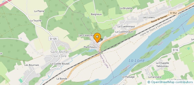 localisation de l'entreprise MADAME DOMINIQUE AUBERT à LANGEAIS