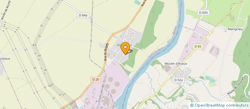 localisation de l'entreprise MADAME DOMINIQUE AUBERTIN  SAINT-VULBAS