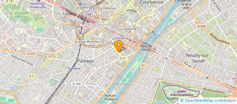localisation de l'entreprise MADAME DOMINIQUE AUBREE à PUTEAUX