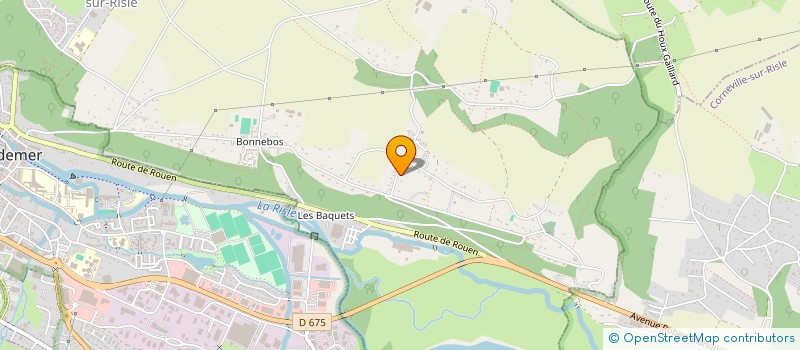 localisation de l'entreprise MADAME DOMINIQUE AUBRY  MANNEVILLE-SUR-RISLE