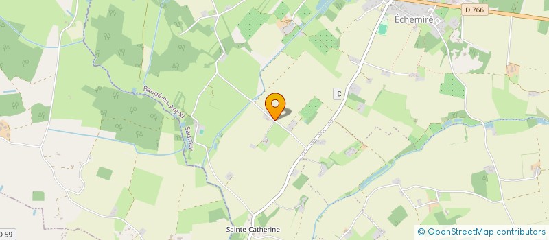 localisation de l'entreprise MADAME DOMINIQUE BACHELIER  BAUGE-EN-ANJOU