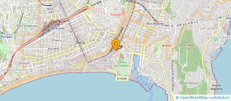 localisation de l'entreprise MADAME DOMINIQUE BAILLY à NICE