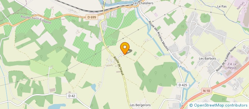 localisation de l'entreprise MADAME DOMINIQUE BALOTEAUD  ROULLET-SAINT-ESTEPHE