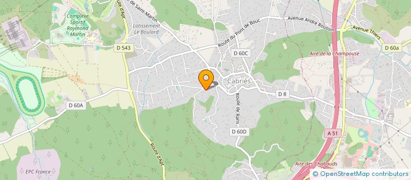 localisation de l'entreprise MADAME DOMINIQUE BALUSSOU  CABRIES