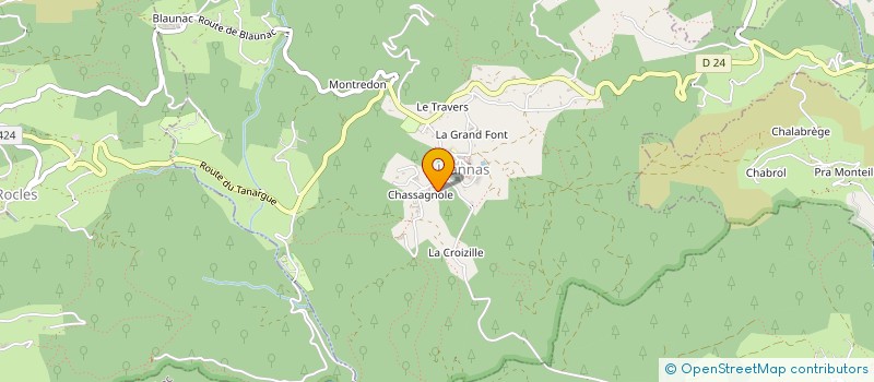 localisation de l'entreprise MADAME DOMINIQUE BANIZETTE à JOANNAS
