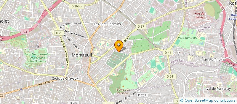 localisation de l'entreprise MADAME DOMINIQUE BARBADAUX à MONTREUIL