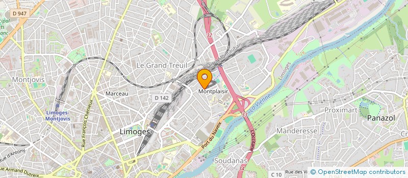 localisation de l'entreprise MADAME DOMINIQUE BARDET à LIMOGES